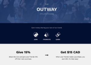 Outway Socks referral program information 